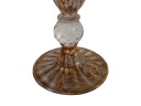 Elegante Ampolla in Vetro di Murano Rosa e Decori Dorati – Lavorazione Artigianale Vintage