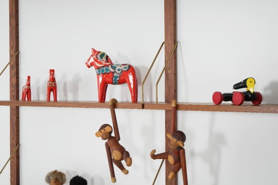 Image 1 of Estantería modular de teca, diseño danés, década de 1970, fabricada en Dinamarca.