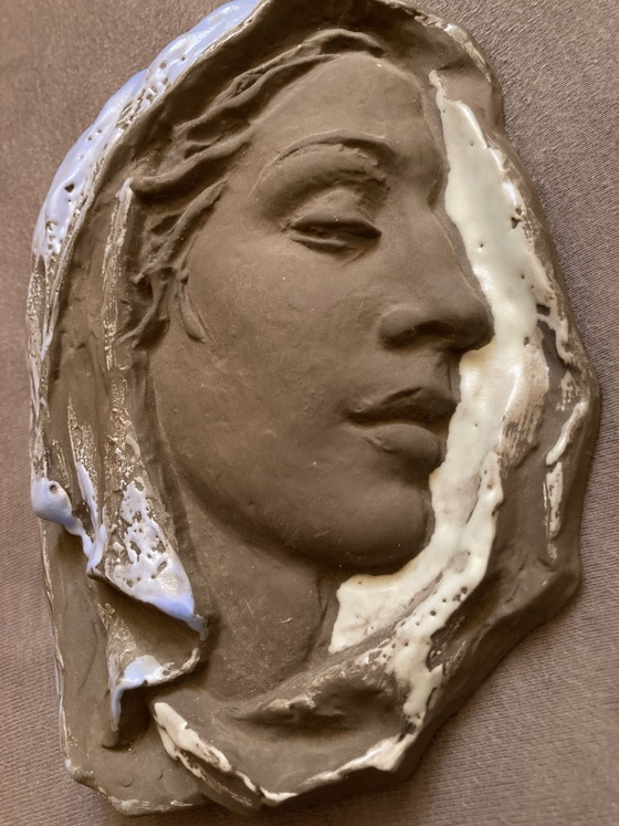 Maschera da Parete in Ceramica Maiolica Rilievo Murale – Jaksch, Decorazioni murali (photo 8 of 8)