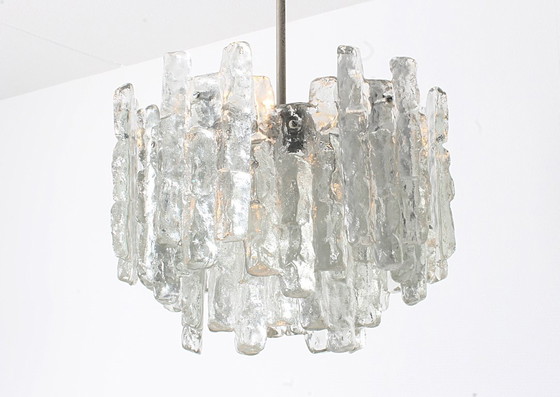 Image 1 of Kalmar chandelier with XL ice glass parts