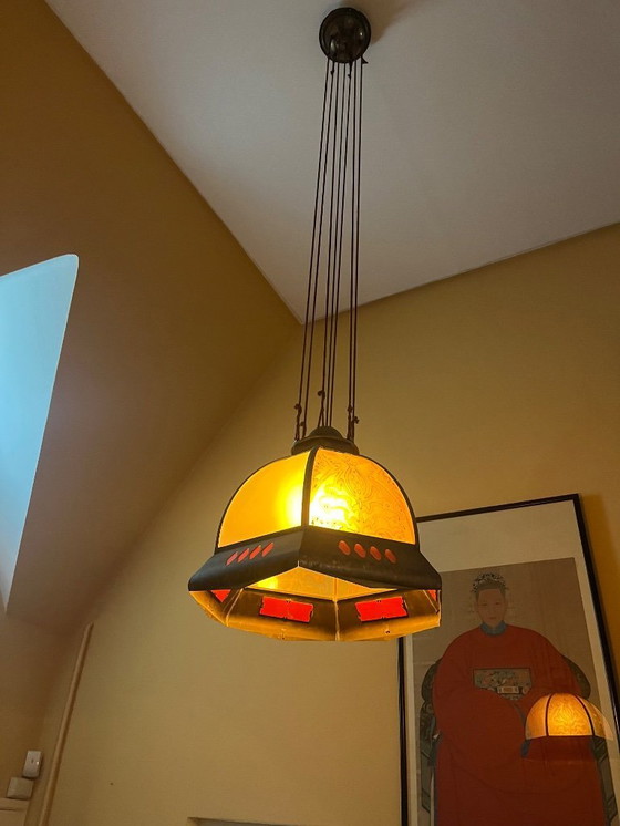 Image 1 of Originele hanglamp  art deco Amsterdamsche school