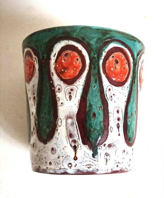 Image 1 of Vaso in ceramica Vallauris, anni '70, altezza 14,2 cm