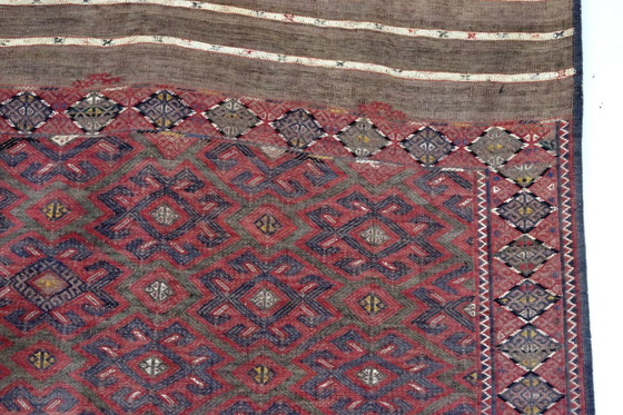 Image 1 of Yomuth nomads from Turkmenistan summer kilim 203x345 cm
