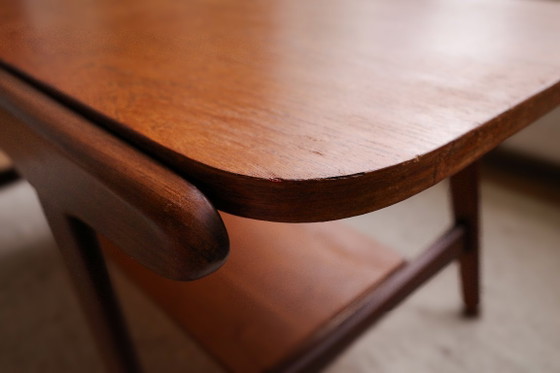 Vintage Salontafel Met Omkeerbaar Blad | Jaren 60 Teak – Wood (photo 3 of 5)