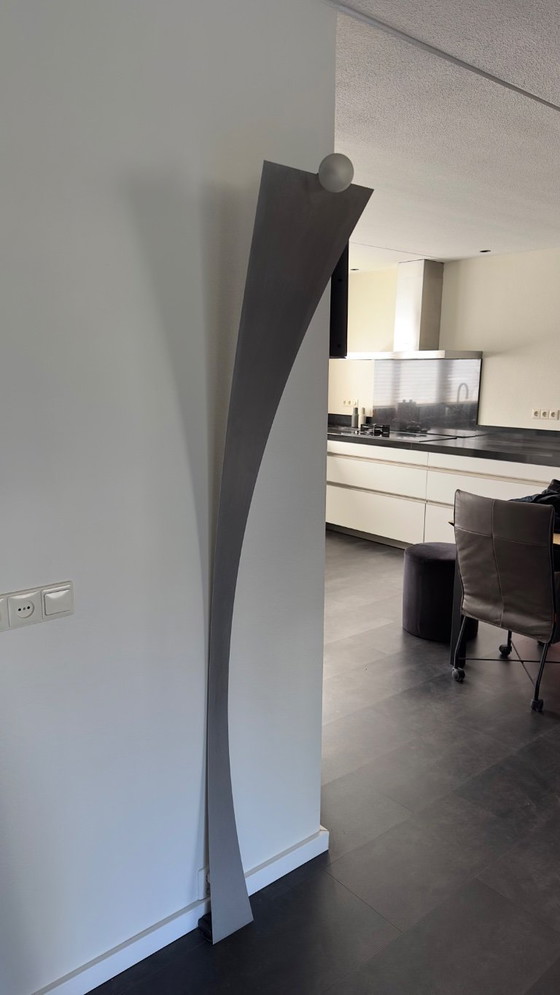 Image 1 of Stalen staande lamp 