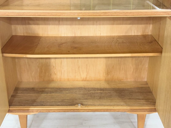 Image 1 of Vitrinekast / Boekenkast / Woonkamerkast uit het midden van de 20e eeuw – jaren 60