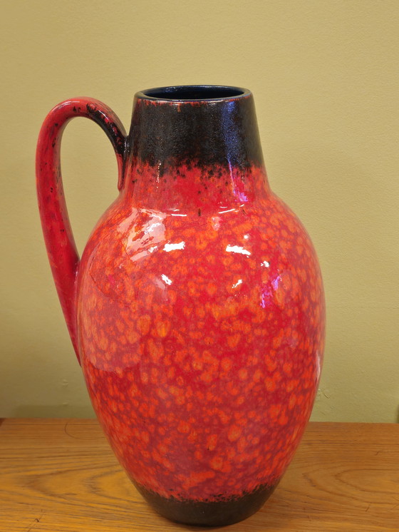 Image 1 of Vintage West Germany Scheurich Vloervaas Vaas Oorvaas 