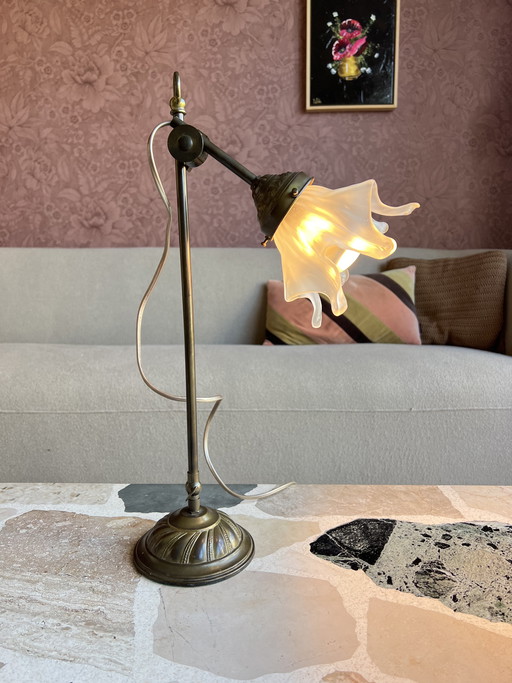 Franse bureaulamp tafellamp art nouveau stijl