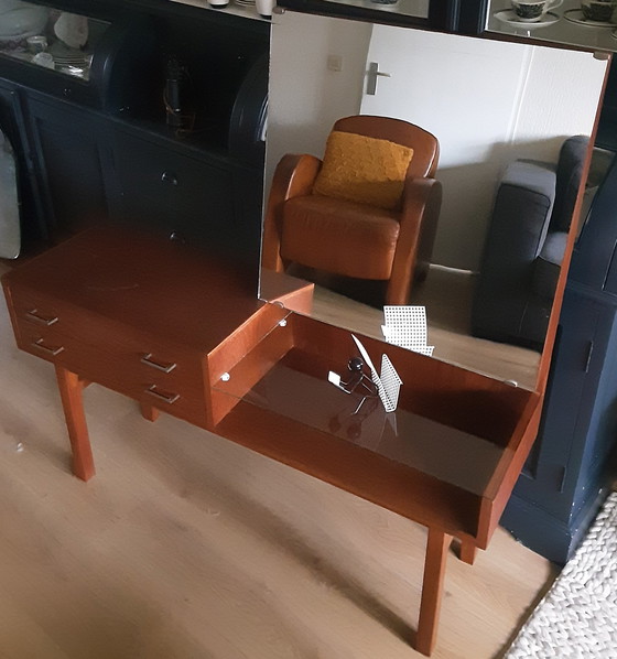 Image 1 of Mooie vintage teakhouten kaptafel jaren 60