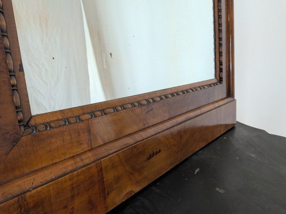 Biedermeier pilaarspiegel (circa 1840) – Glass, Wood (photo 5 of 6)