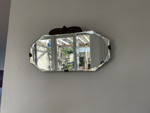 Art Deco Polished Wall Mirror