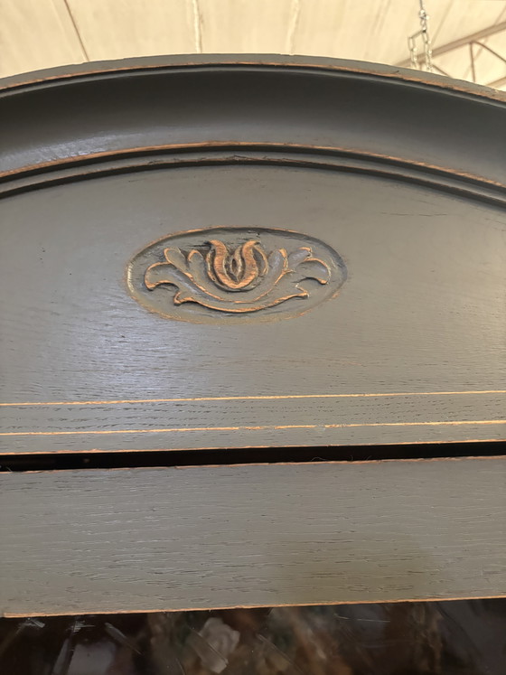 Vintage Display Cabinet / Buffet Cabinet – Sideboard cabinet, Wood, Glass (photo 7 of 10)
