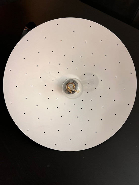 Image 1 of Herda B.V. hanglamp – jaren ’60/’70 – staal, massief hout – uitzonderlijke staat