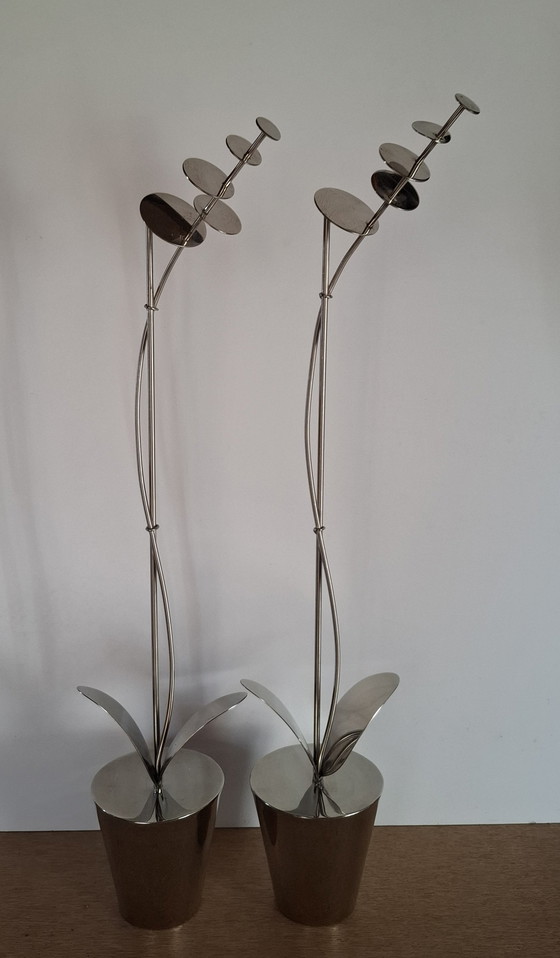 Image 1 of Moderne Aluminium-Blumenskulpturen von Alex Davis