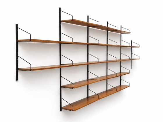 Image 1 of Groot vintage wandsysteem met planken gemaakt in de jaren ’60