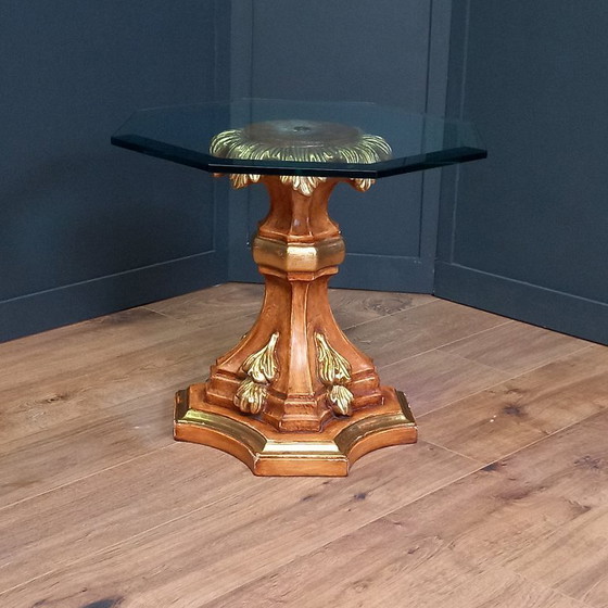 Image 1 of Unique Hollywood Regency side table