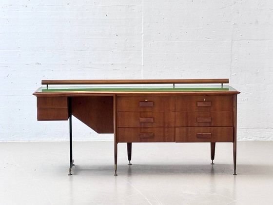 Image 1 of Eccezionale credenza italiana di metà secolo con specchio, anni '60