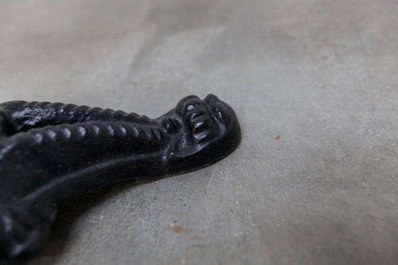 Image 1 of Marble and cast iron plant stand, 1960s, D30