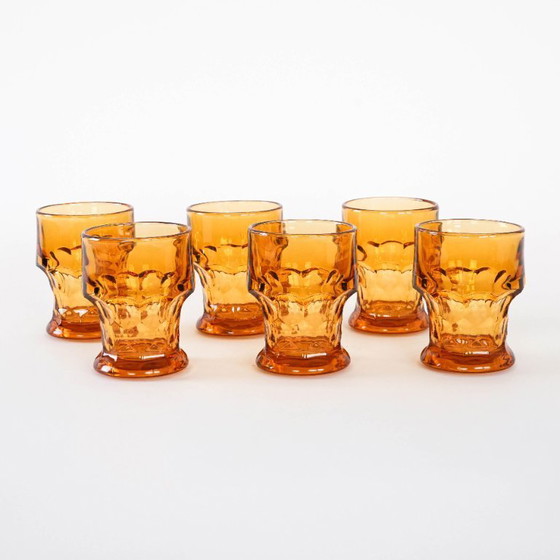 Image 1 of Set di sei bicchieri, design italiano, anni '70, made in Italy