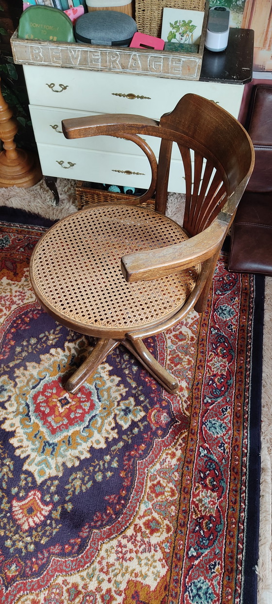 Sedia girevole vintage Ligna Captain – Sedie girevoli, Metal, Wood (photo 3 of 11)