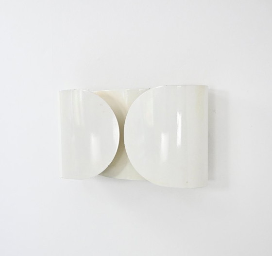 Image 1 of Applique Foglio Blanche par Tobia & Afra Scarpa pour Flos, 1960s