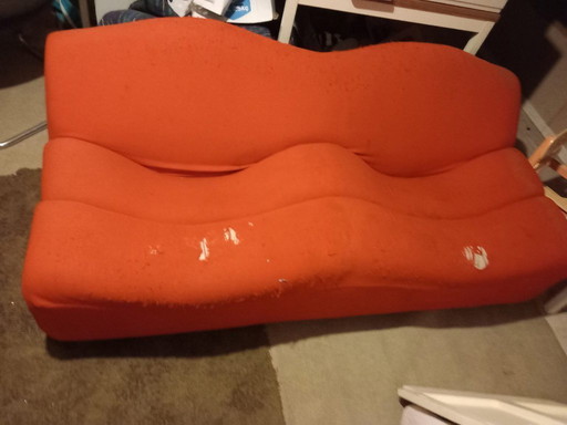 Vintage 2-zits "ABCD" wollen sofa door Pierre Paulin voor Artifort, 1968 - 2 zitsbank - Tweedehands - 165x73x65 (LxBxH) 