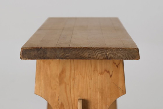 Image 1 of A pair of Mid-Century Brutalist Pine Benches