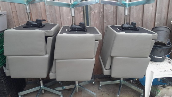 Image 1 of 6x lensvelt avl office chairs full leather