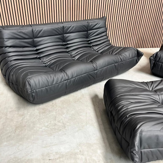 Image 1 of Ligne Roset Togo - Set Nero leather