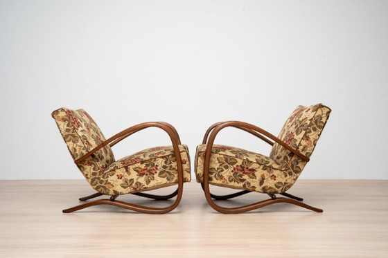 Paire de Fauteuils Art Déco H269 par Jindřich Halabala, Tchécoslovaquie, années 1930 – Thonet, Wood (photo 2 of 17)