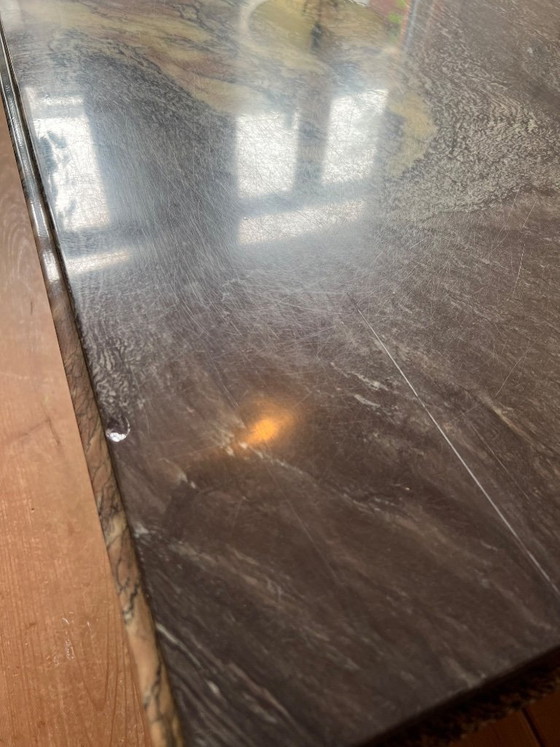 Image 1 of Exclusive vintage coffee table in Cipollino Ondulato Marble