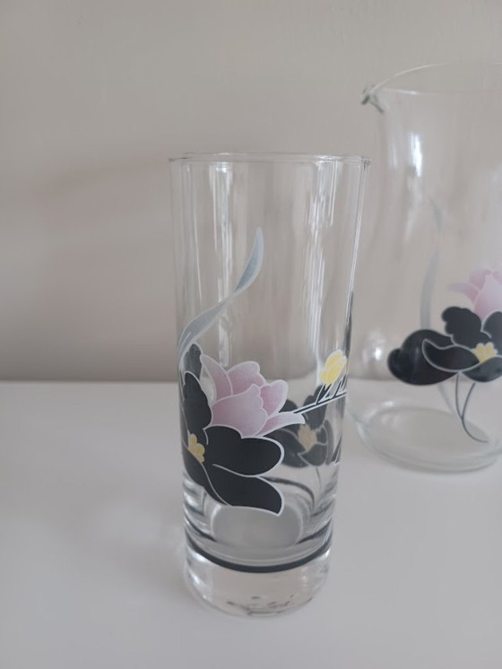 Image 1 of Luminarc "Anaïs" Carafe Set - An icon of 1980s glass design