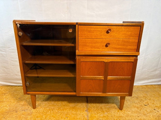 Mid Century Retro Teak Music Cabinet by Nathan (Circa 1960)  A fantastic and funky mid century modern teak music cabinet by Nath