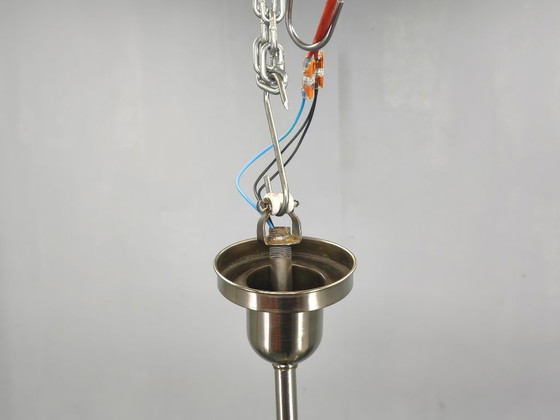 Image 1 of Art Deco Chandelier with Matching Sconces, Czechoslovakia 1930s