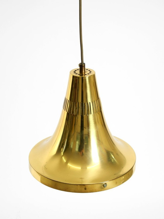 Image 1 of Originele Hans-Agne Jakobsson koperen hanglamp uit de jaren 60, model T 598, van Markaryd, Zweden