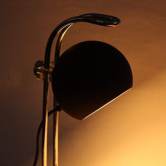 Image 1 of Vintage Mid-Century Eyeball Table Lamp with Chrome accents