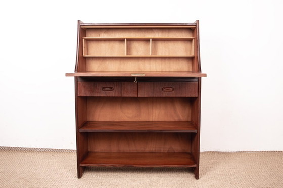 Scrivania Segretario Scandinavo in Teak 1960. – Scrivanie, Legno (photo 10 of 14)