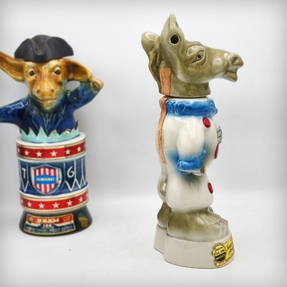 Image 1 of Caraffa in ceramica "Clown Donkey" di Jim Beam, USA, anni '60
