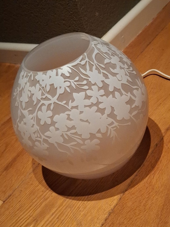 Sfeervolle IKEA Knubbig tafellamp, Tafellampen, Glas, Crème (foto 5 van 5)