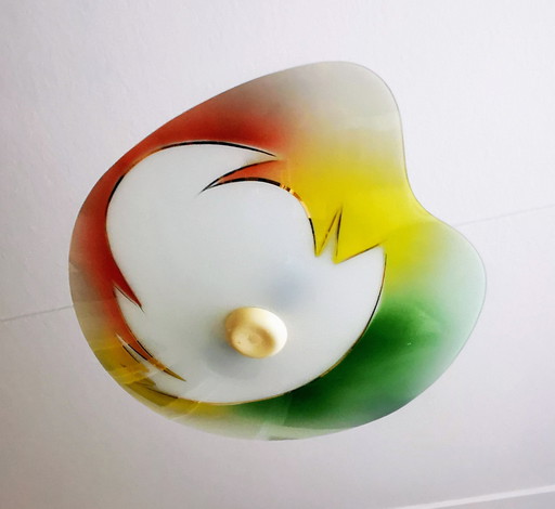 1960s Ceiling lamp, glass