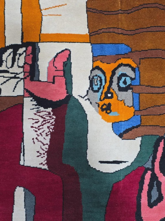Alfombra de lana y seda anudada a mano "Horror Surgit" de Le Corbusier (300x200cm) – Wool (photo 4 of 9)