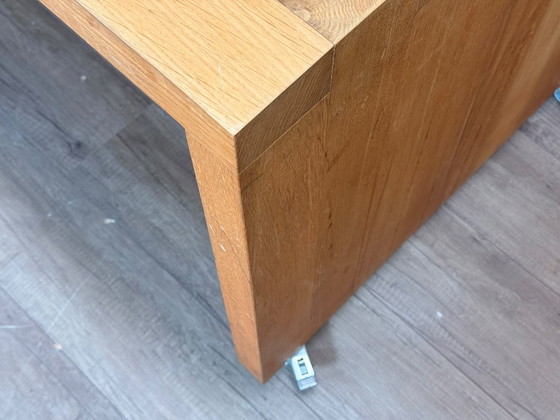 Oak Design Table on Wheels - Wood – Coffee tables, Metal (photo 3 of 6)