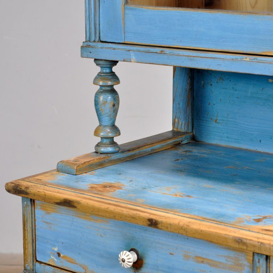 Image 1 of Solid Pine Kitchen Cupboard, 1900s