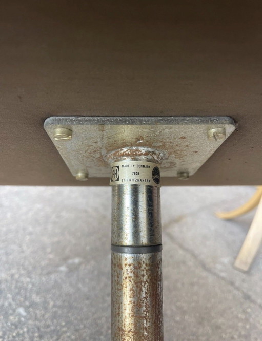 4 Vintage "Oxford High Back" stoelen model 3172 – Ontwerp Arne Jacobsen (Fritz Hansen) – draaistoelen, Metal (photo 2 of 5)