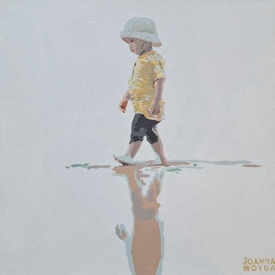 Image 1 of A Boy in a hat, Contemporary painting, Joanna Woyda