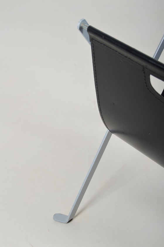 Image 1 of Portariviste pieghevole italiano in pelle di sella, anni '70