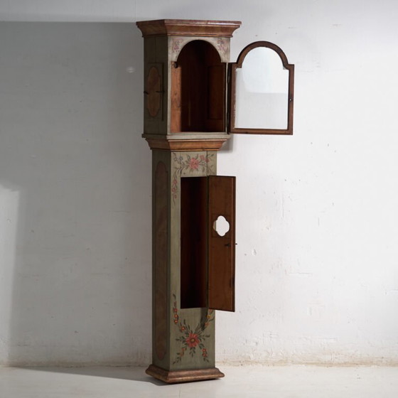 Boîtier d'horloge de parquet ancien en pin peint – Europe Centrale, circa 1850 – Pendules, Iron, Glass (photo 26 of 40)