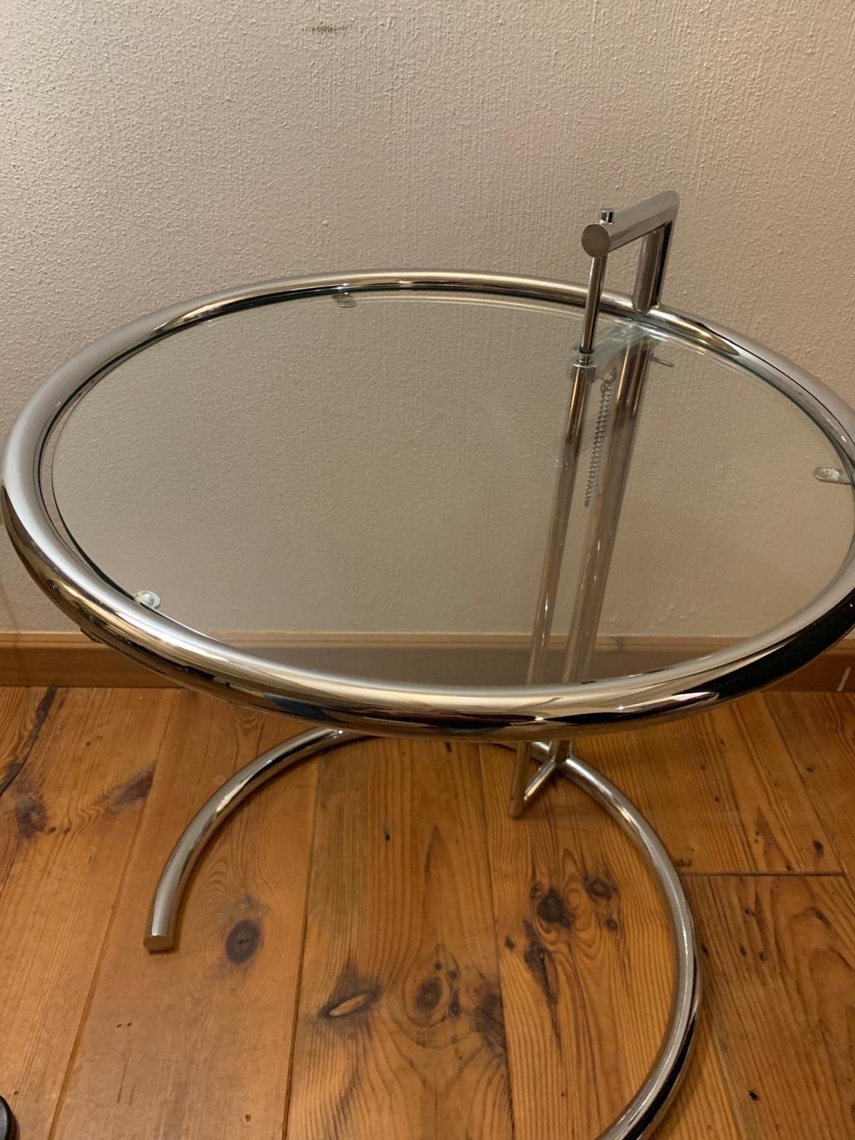 ClassiCon ガラスサイドテーブル Φ45 Eileen Gray 正規品 ClassiCon E1027 Adjustable Eileen Gray side table | €400 | Whoppah