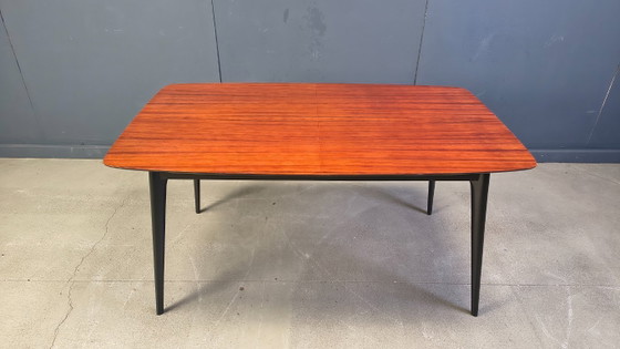 Image 1 of Uitschuifbare eettafel van Alfred Hendrickx voor Belform, jaren 1950.