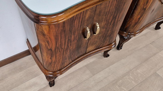 Image 1 of Art-Deco-Nachttische aus Florenz, 1934